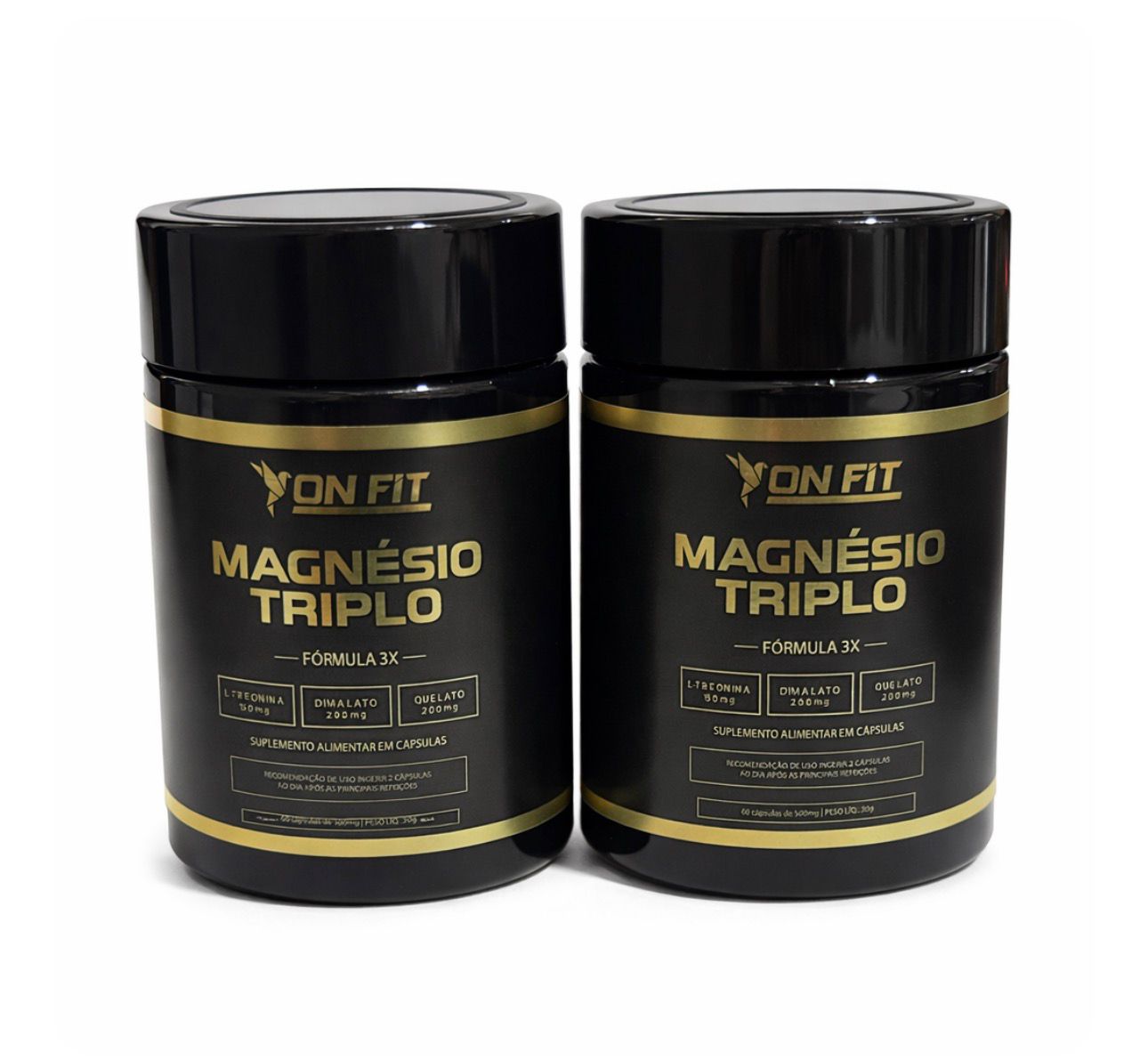 2 Potes Magnésio Triplo Fórmula 3x Onfit
